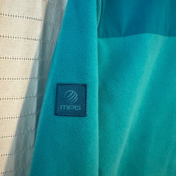 MPG Aqua Fleece Outerwear Button Full Zip Jacket Size Medium - Picture 7 of 10